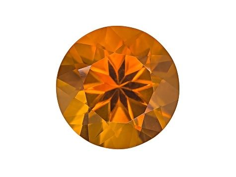 Madeira Citrine average 2.75ct 10mm round (N) Mixed Cuts Heated Origin Uruguay