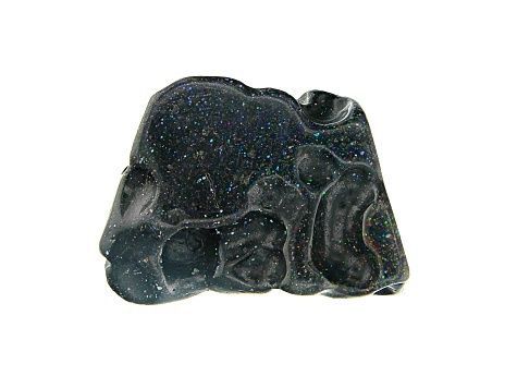 Honduran Black Opal appx 15-30mm Free-Form Hand Sculpted Carving appx 30-35ct. Size and shape will vary. (Staballized)