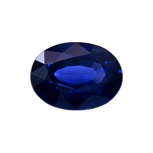 Blue Sapphire - Oval 0.72 Ct. dimensions of 6.63 x 4.17 mm No treatment