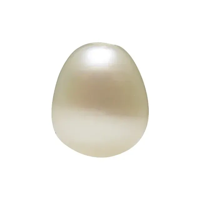 3-4 mm Oblong/Near Round Half-drilled White Freshwater Cultured Pearl (B)