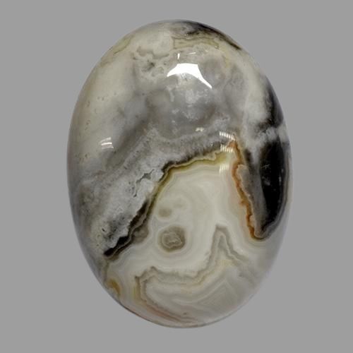 44.34ct Natural Multicolor Agate, Oval, Opaque
