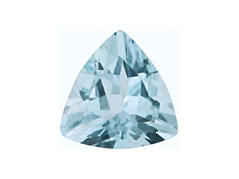 Aquamarine 6.5mm Trillion 0.72ct (N) Heated Faceted Origin Brazil