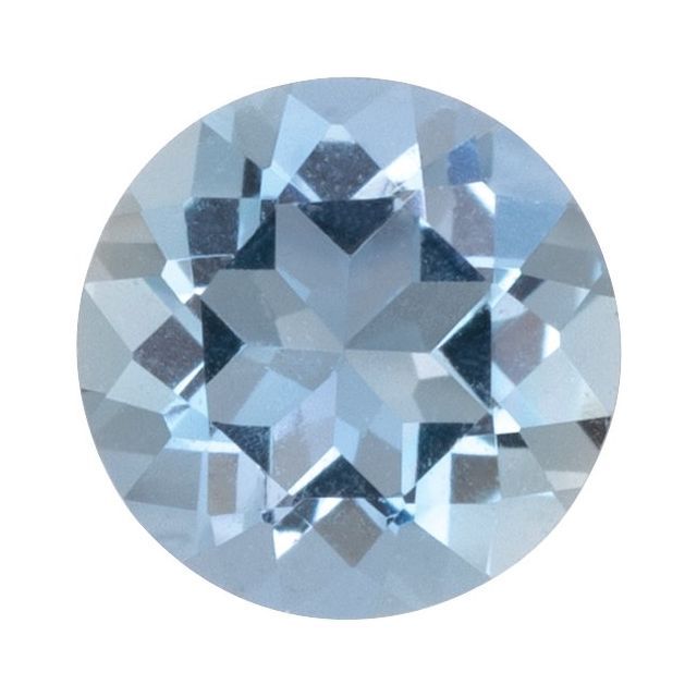 4.5 mm Round Faceted AAA Natural Aquamarine