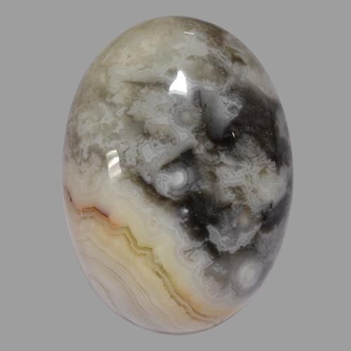 45.27ct Natural Multicolor Agate, Oval, Opaque