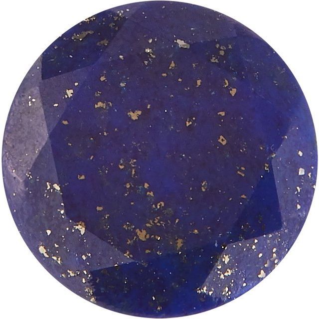 5 mm Round Faceted Natural Lapis 0.40 CT
