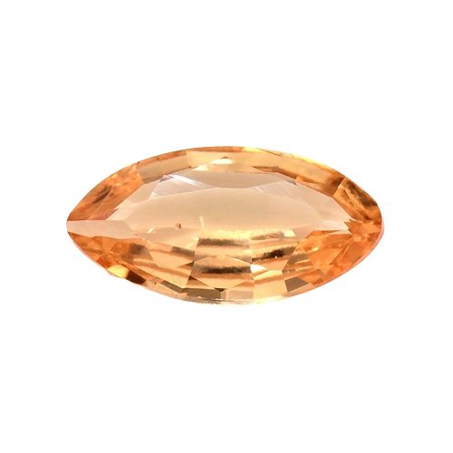 0.43 carat marquise shape Padparadscha Sapphire.  dimensions of 7.22 x 3.70 x 1.87 mm Heated  Origin Ceylon (Sri Lanka)