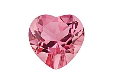 Pink Tourmaline 5mm Heart Shape 0.48ct Faceted(N) Heated Origin Brazil