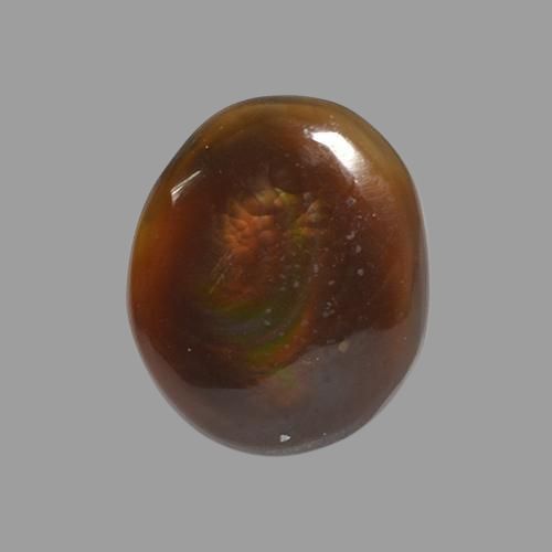 2.83ct Natural Multicolor Fire Agate, Oval, Translucent