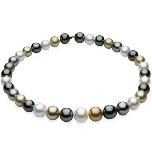 10-13 mm Round/Near Round Graduated C Multicolored South Sea Cultured Pearl Strand (N)