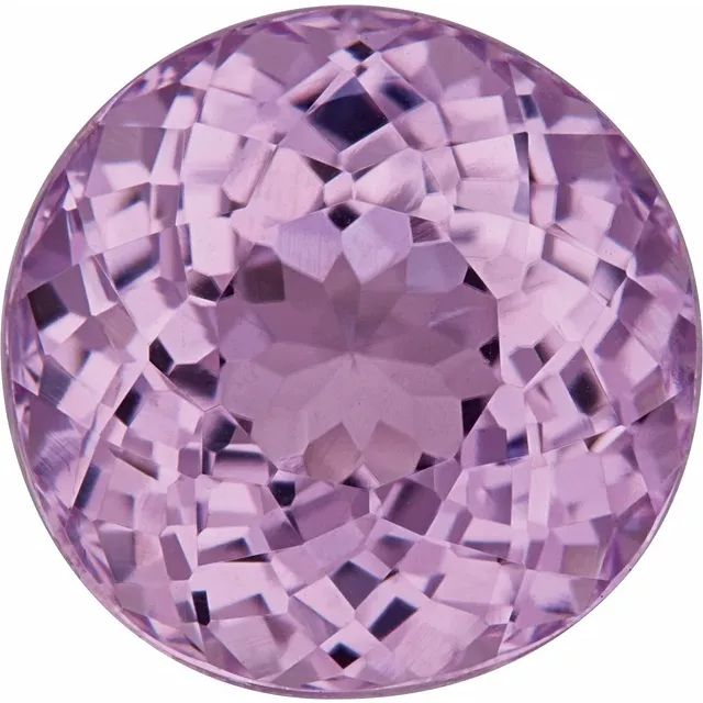 7 mm Round Faceted AA Natural Kunzite
