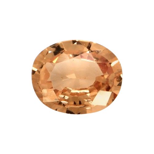 0.63 Ct. Padparadscha Sapphire from Ceylon (Sri Lanka)Length: 5.95 Width: 4.94 Heat treated