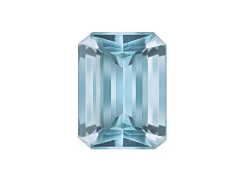 Aquamarine 5x3mm Emerald Cut 0.27ct (N) Heated step Cut Origin Brazil