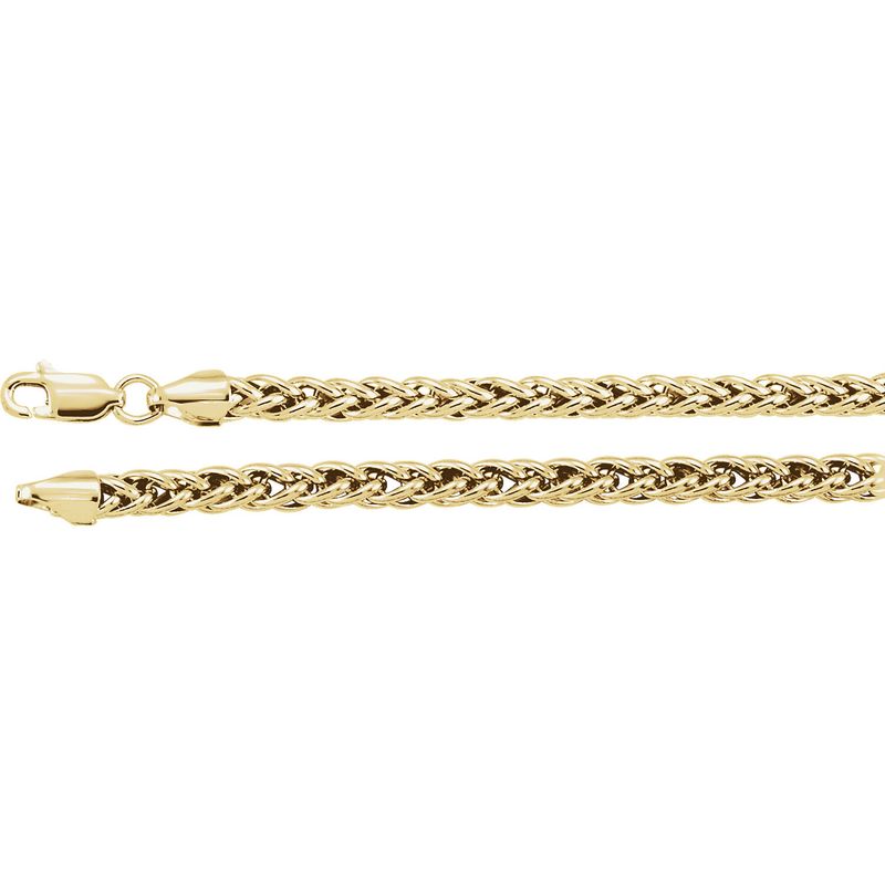 14K Yellow 3.25mm Palma 18&quot; Chain