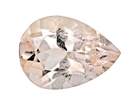 Morganite 8x6mm Pear Shape 0.90ct Mixed cuts Origin Mozambique Treatment Irradiated