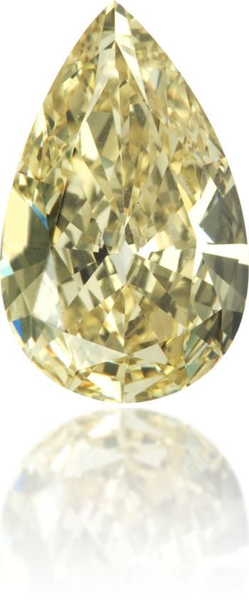 0.43ct Fancy Yellow Pear Diamond