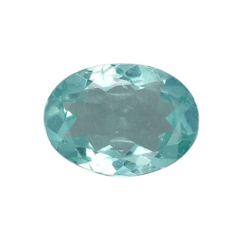 7 x 5 mm 0.77ct Natural Blue Green Apatite, Oval, VS Heated Madagascar