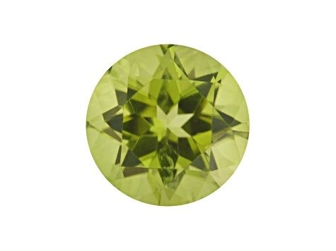 Arizona Peridot 8mm Round 2.10ct (N) Faceted Origin USA