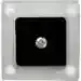 Clear Acrylic Magnetic Gem Holder with Reversible Black/White Insert