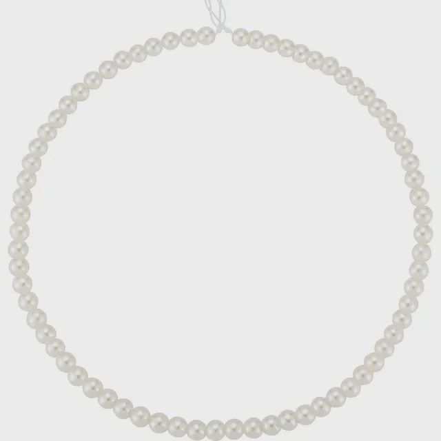4.5-5 mm Round AA White Unfinished Akoya Cultured Pearl Strand (B)