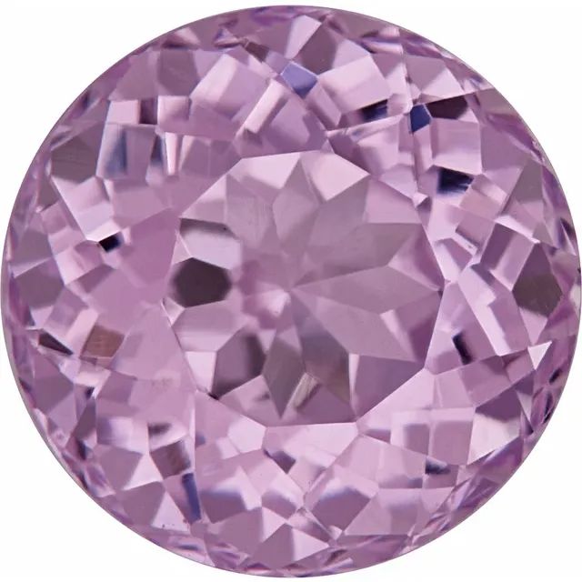 6 mm Round Faceted AA Natural Kunzite