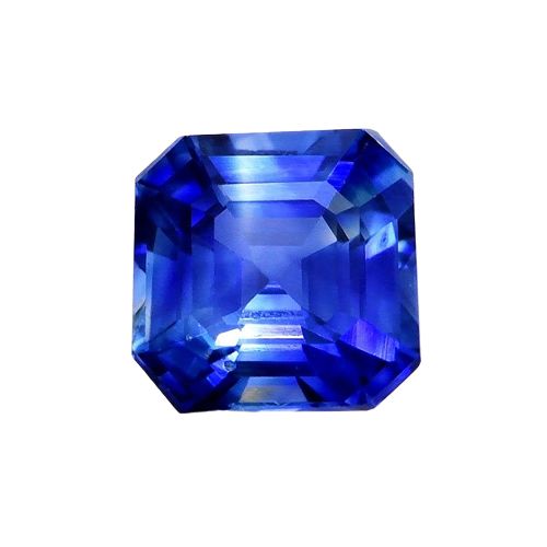 Blue Sapphire - Asscher 0.38 Ct.dimensions of 4.08 x 4.01 x 2.60 mm Heated