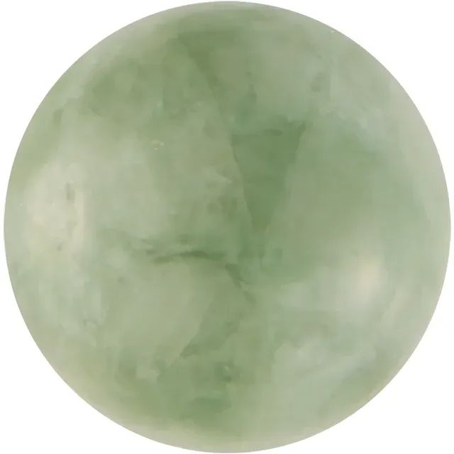 3 mm Round Cabochon Natural Nephrite Jade