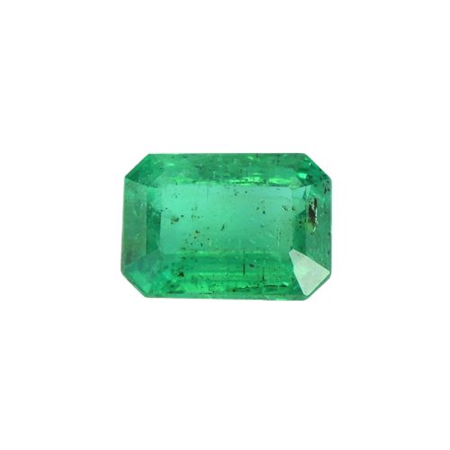0.82 Ct. Emerald from Zambia (O) Slightly Included 6.74 x 6.74 mm Emerald Cut, Appraisal: 70