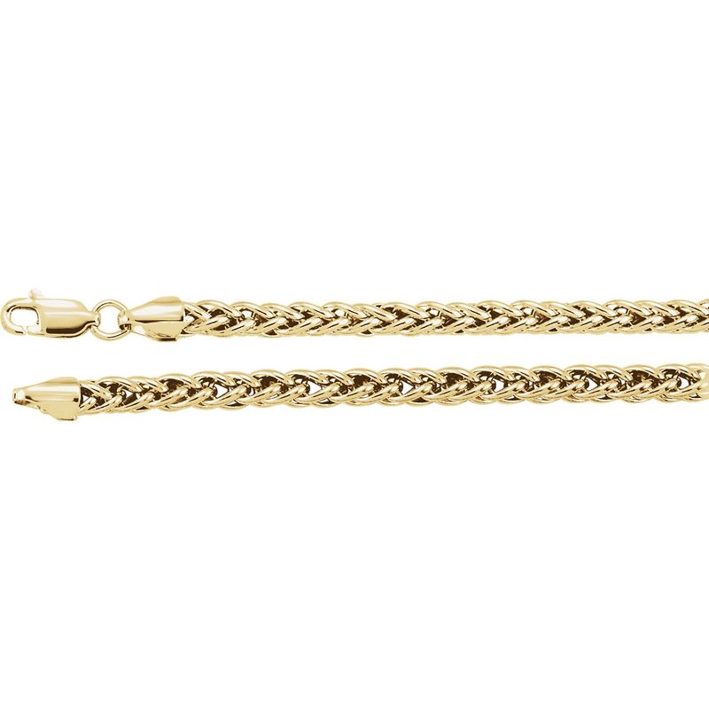 14K Yellow 3.25mm Palma 18&quot; Chain