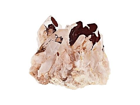 Hollandite in Quartz Approx 5.5x4x4.5cm Specimen Shapes, sizes and colors will vary. Origin Madagascar.