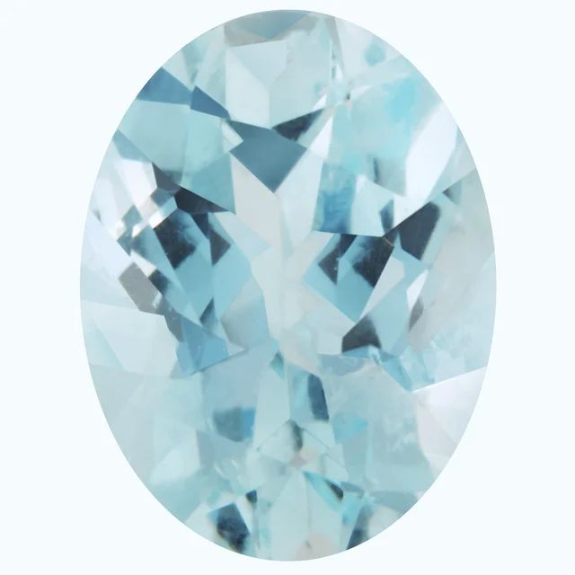 Natural A  Aquamarine 6 x 4 mm 0.41ct	 Heated