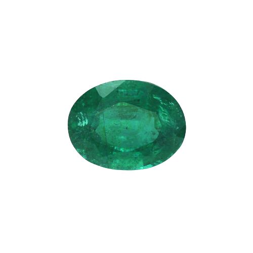 0.64ct Natural  Emerald, 7 x5mm Oval, SI (Oiled), Appraisal: 70.00