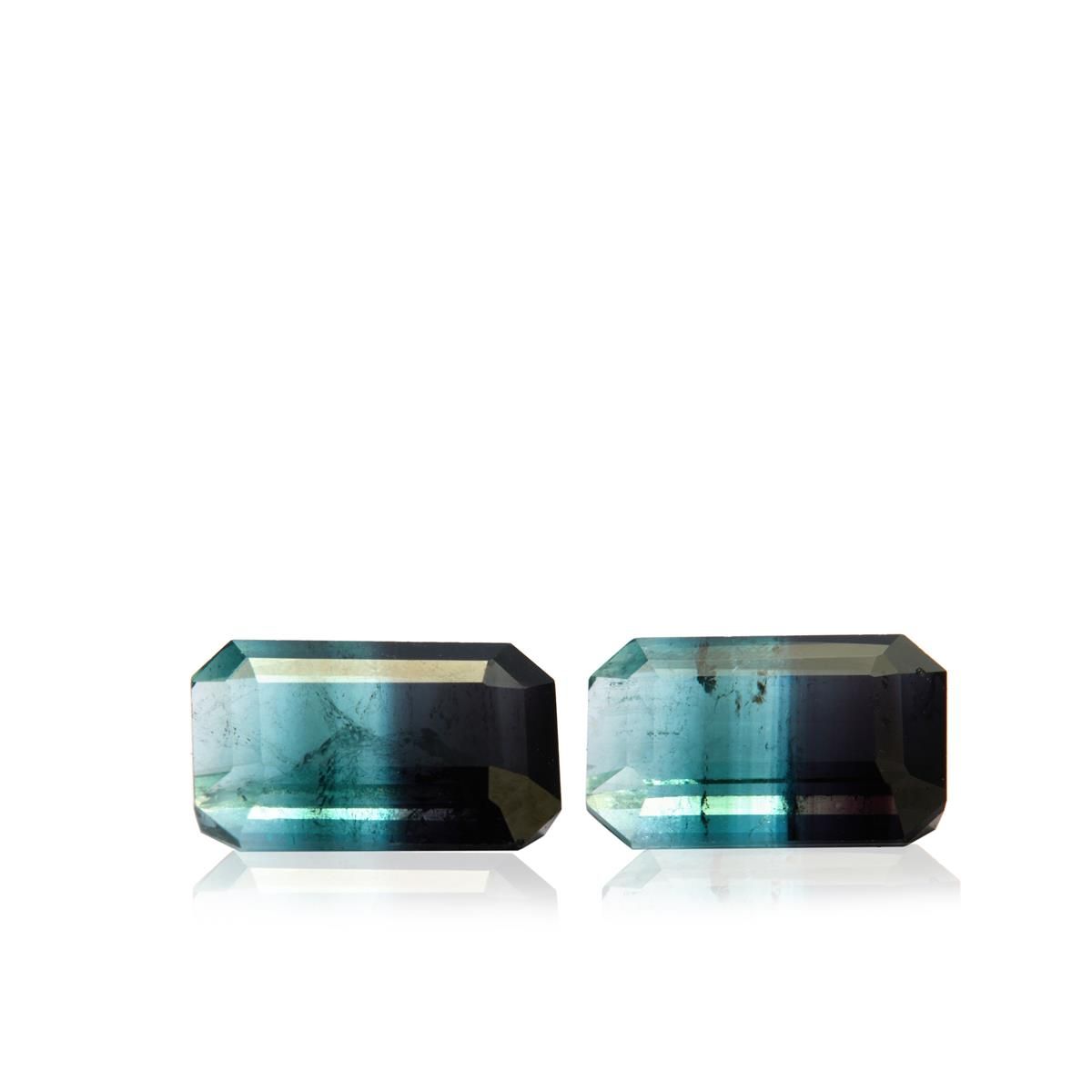 4.30ct Afghan Bi Color Indicolite Tourmaline Pair (N)