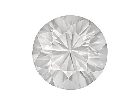 1.76ct Natural Warm White Zircon, 7 mm Round, VVS 	Diamond-Cut