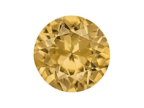 Yellow Zircon Thermochromic 7mm Round 1.60ct Heated Tanzania
