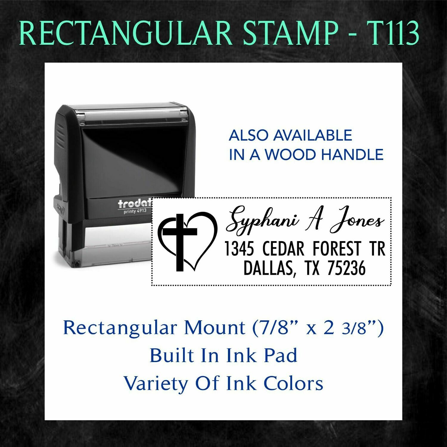 RECTANGULAR STAMP - T113