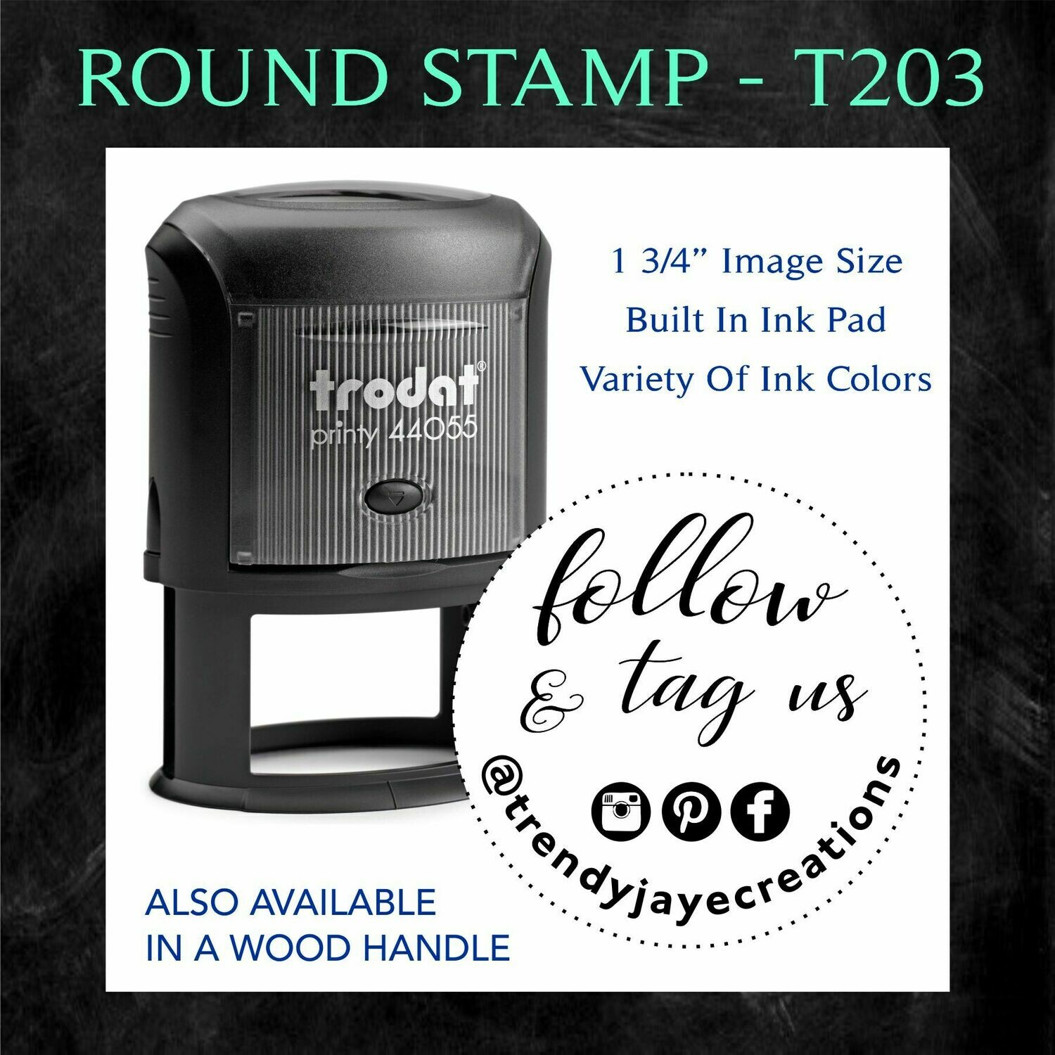 ROUND STAMP - T203