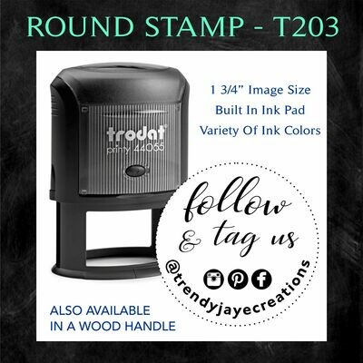 ROUND STAMP - T203