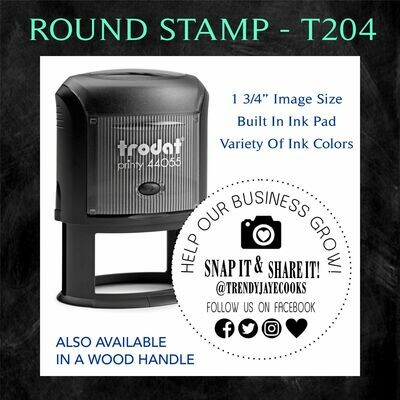 ROUND STAMP - T204