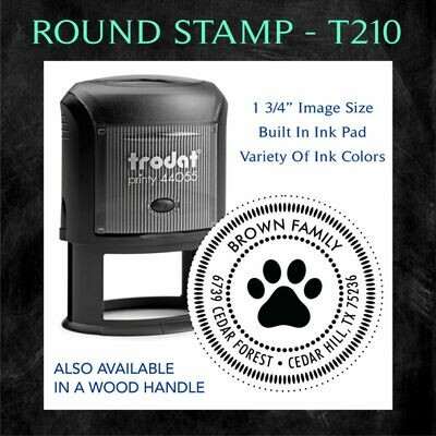 ROUND STAMP - T210