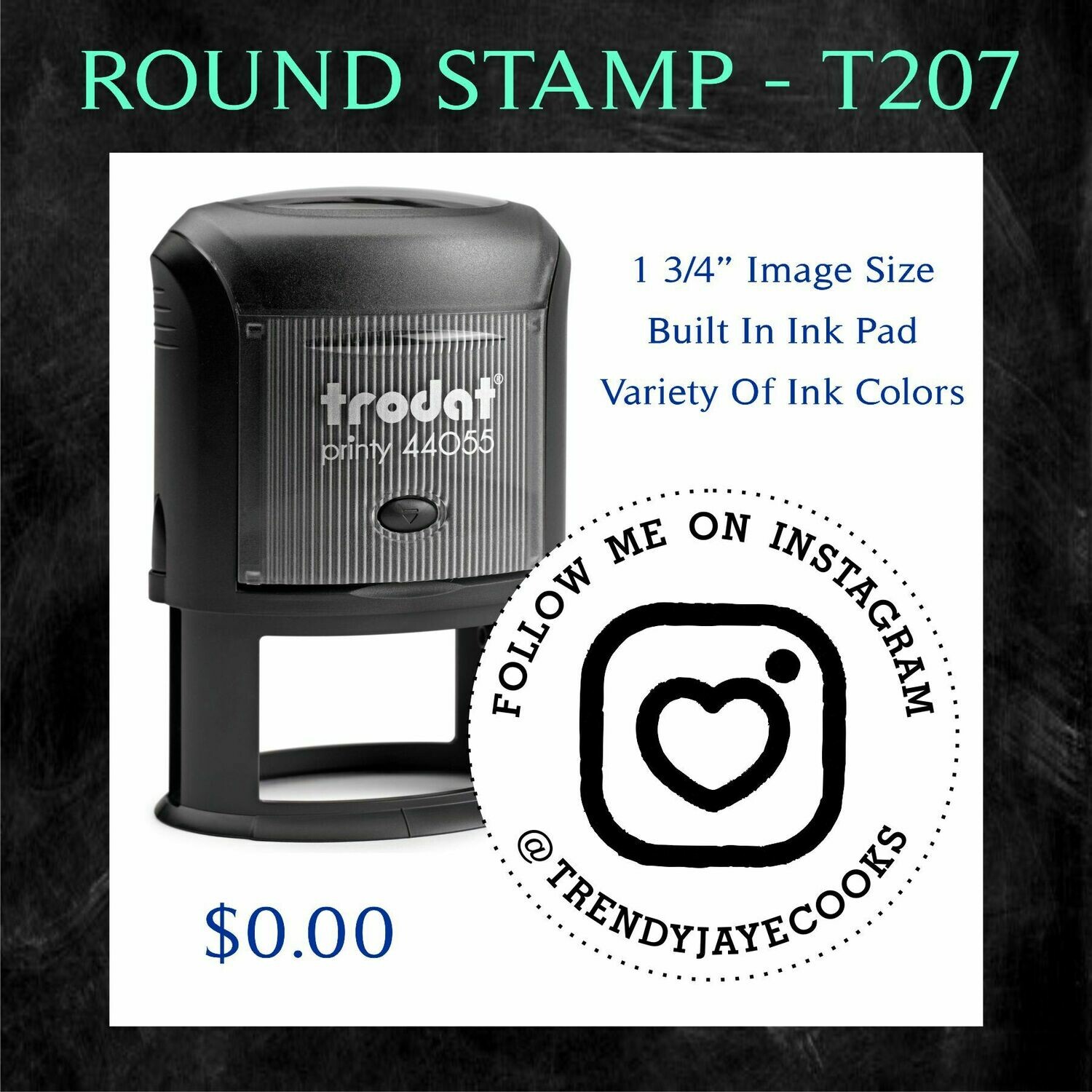 ROUND STAMP - T207