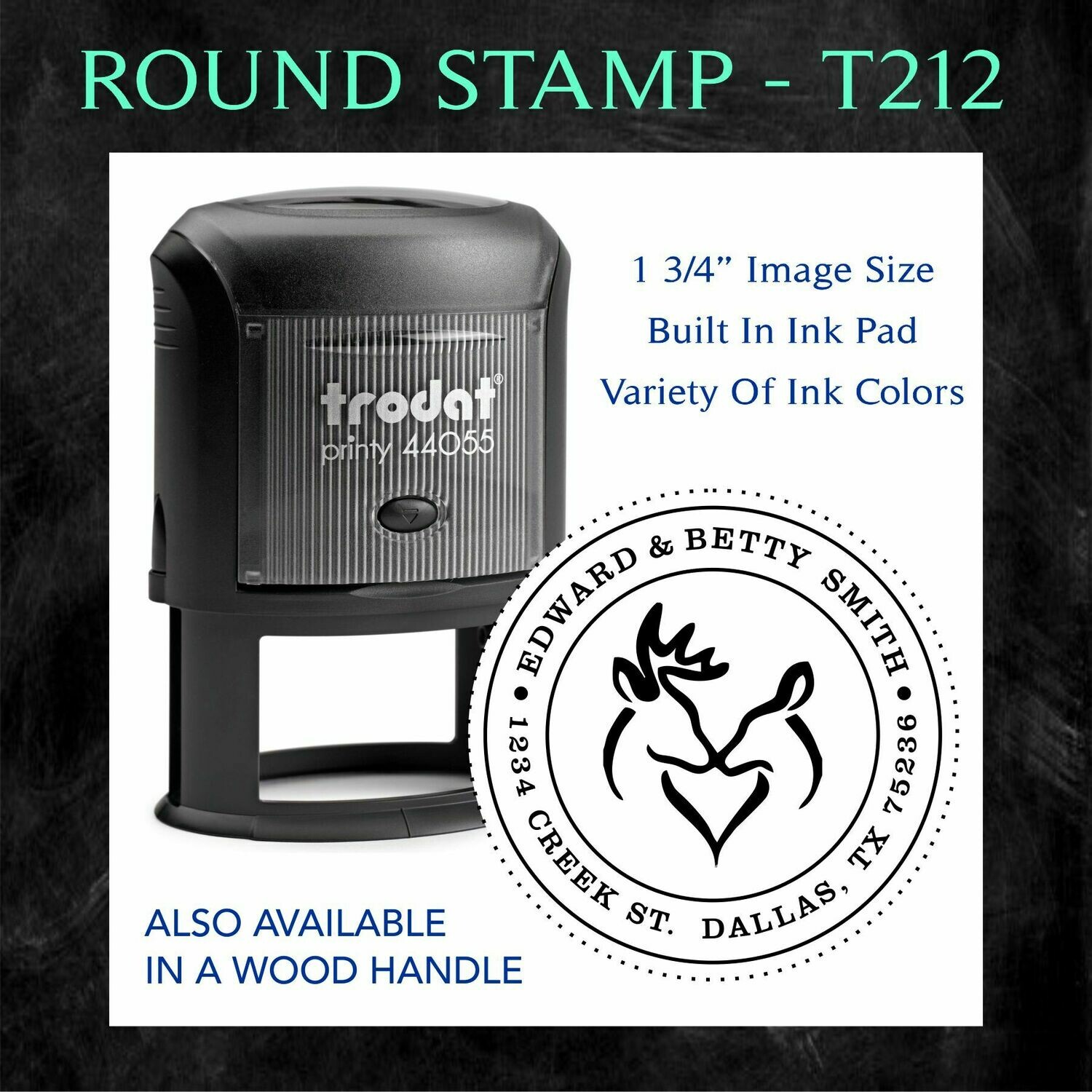 ROUND STAMP - T212
