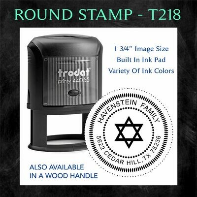 ROUND STAMP - T218