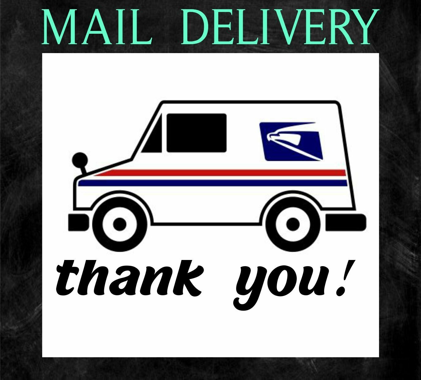 Mail Delivery Decal