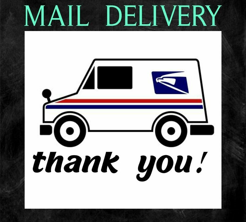 Mail Delivery Decal