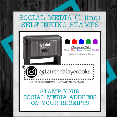 SOCIAL MEDIA SELF-INKING STAMP (1 LINE)