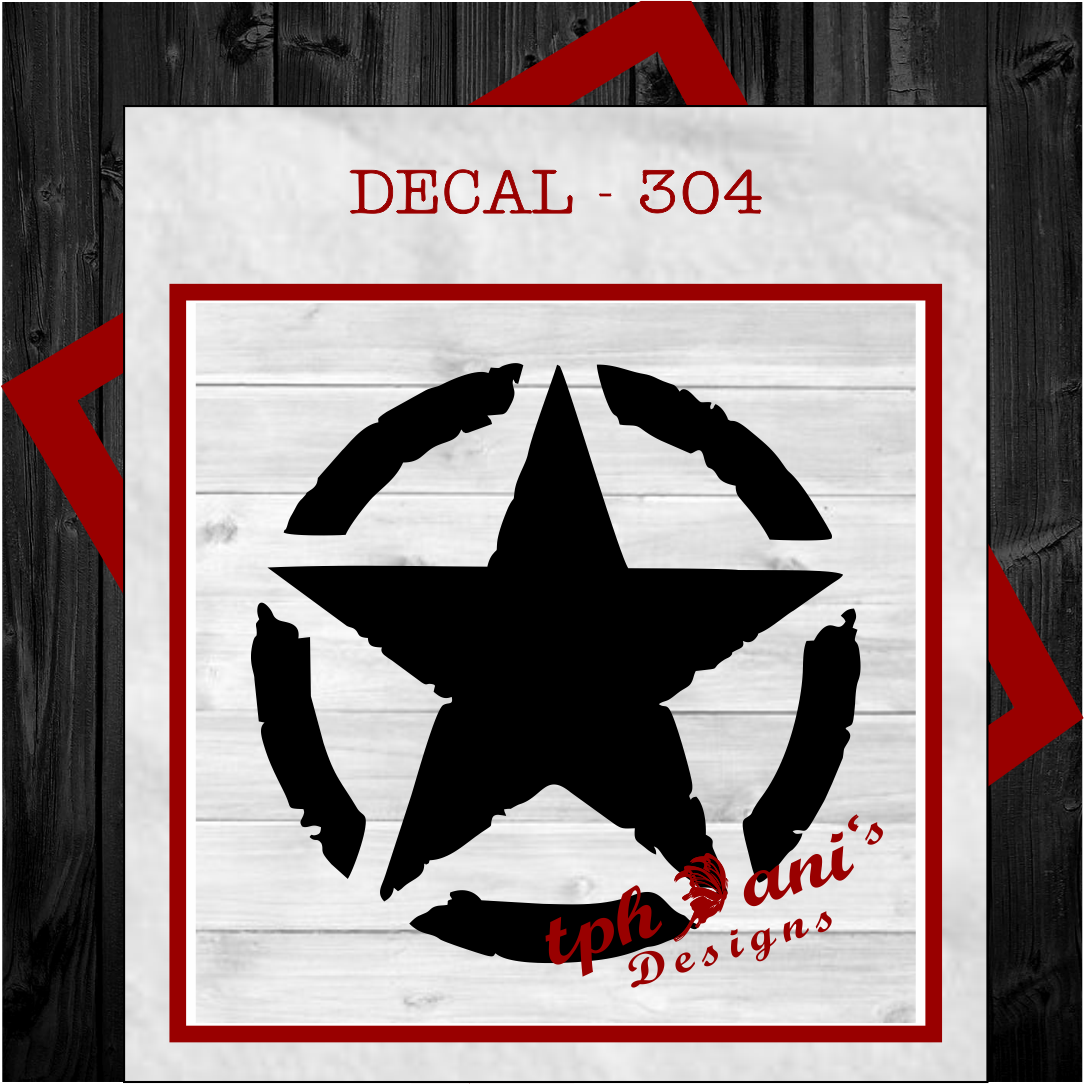 DECAL - ROUND STAR