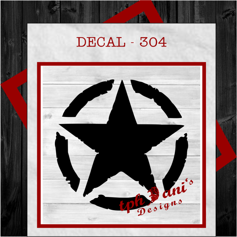 DECAL - ROUND STAR
