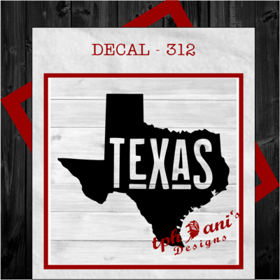 DECAL - TX OUTLINE