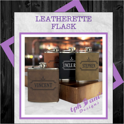 LEATHERETTE FLASK