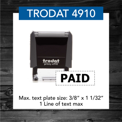 TRODAT 4910 SELF-INKING STAMP